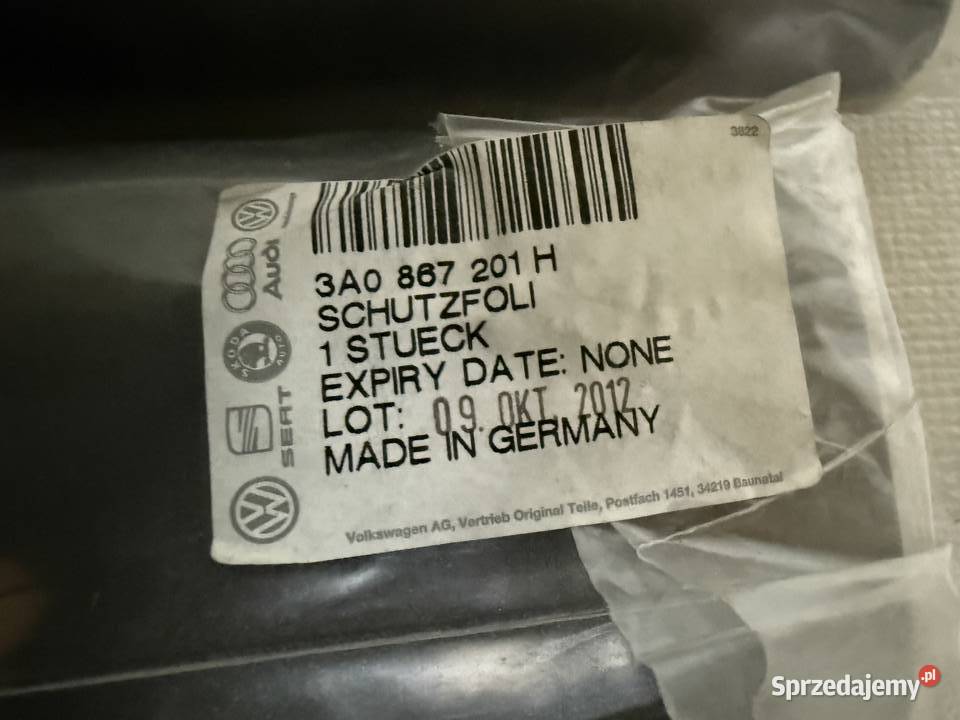 Mata wygłuszenie drzwi VW Seat Audi oryginał 3 Kolbuszowa Dolna sprzedam