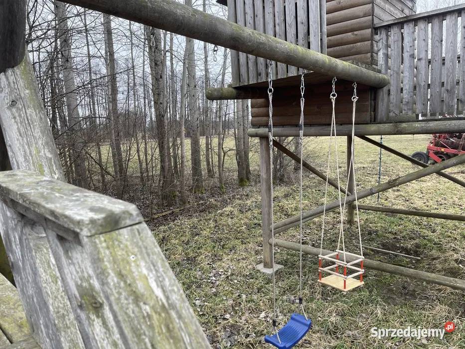 Drewniany duży Plac zabaw dzieci domek podlaskie Janów sprzedam