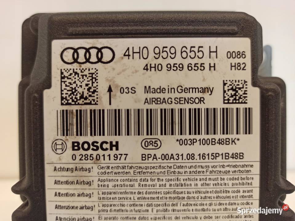MODUŁ STEROWNIK AIRBAG AUDI A6 C7 4H0959655H A8 dolnośląskie sprzedam