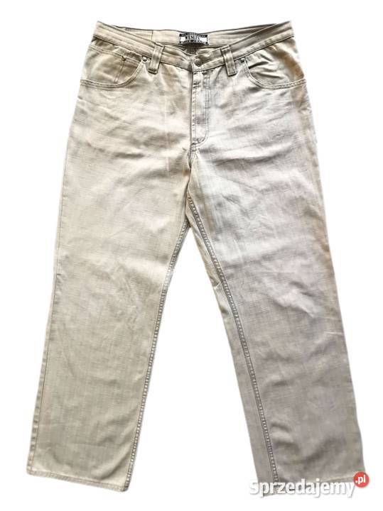 6983 WESLEY JEANS bawełniane beżowoszare 52 L opolskie sprzedam