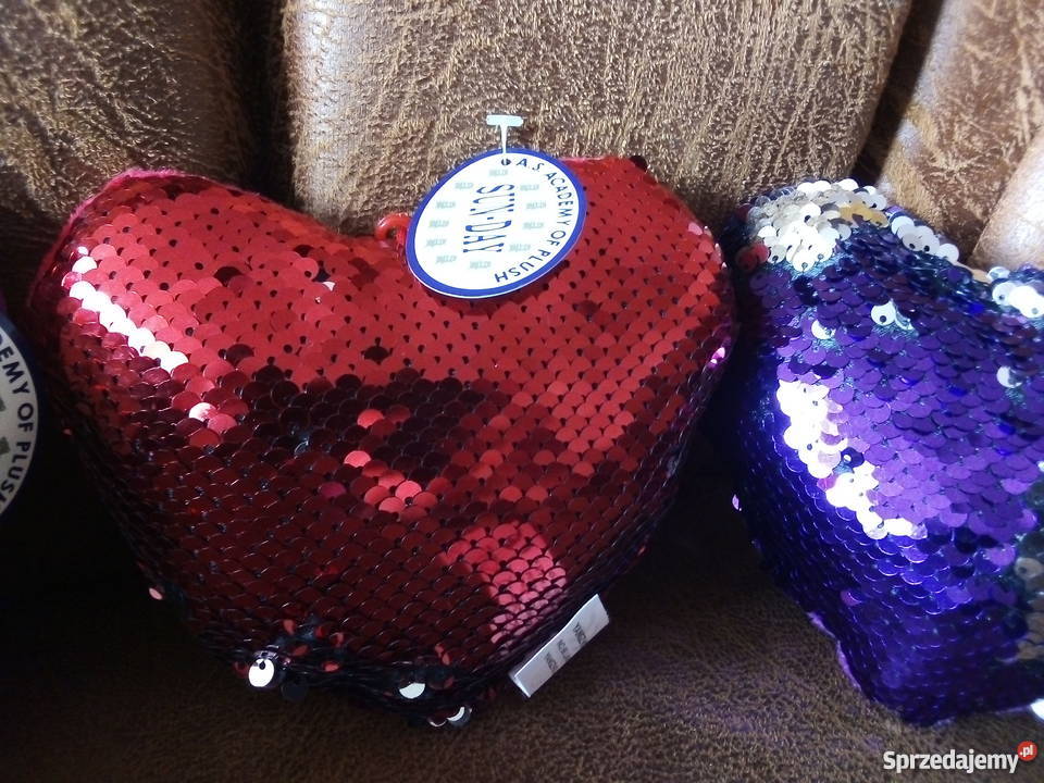 Serduszka odwracane cekiny Nowe Olkusz
