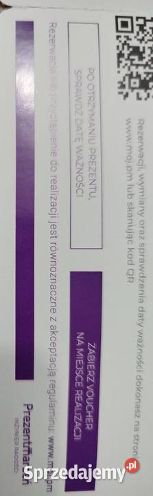 Sprzedam Voucher prezentowy bezimienny