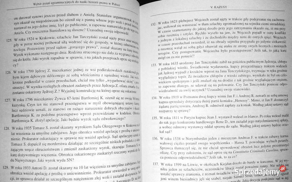 Wybór pytań egzaminacyjnych do nauki historii