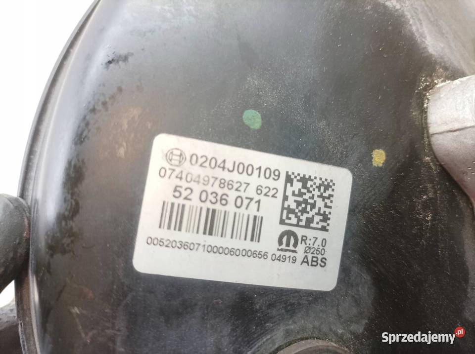 POMPA HAMULCOWA SERWO 52036071 Fiat Tipo II 2016