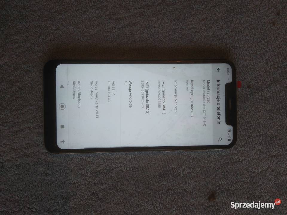 Smartfon Motorola One xt19414 xt19414gb 64gb Sandomierz