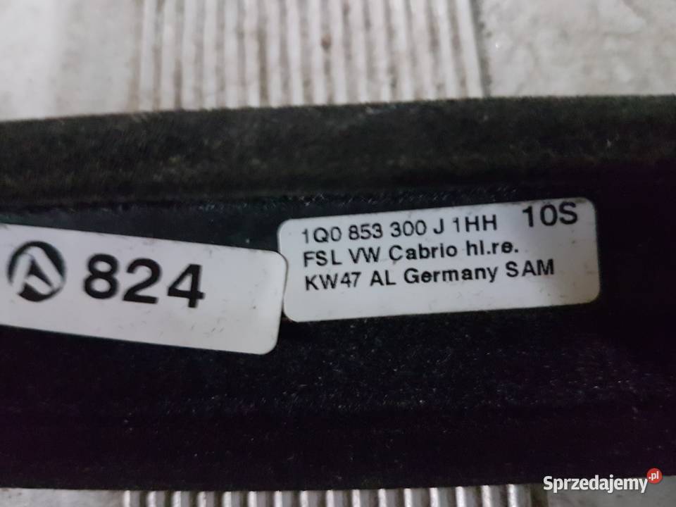 VW EOS SZYBA PRAWA MECHANIZM PODNOSNIK SILNIK osobowe Turek sprzedam