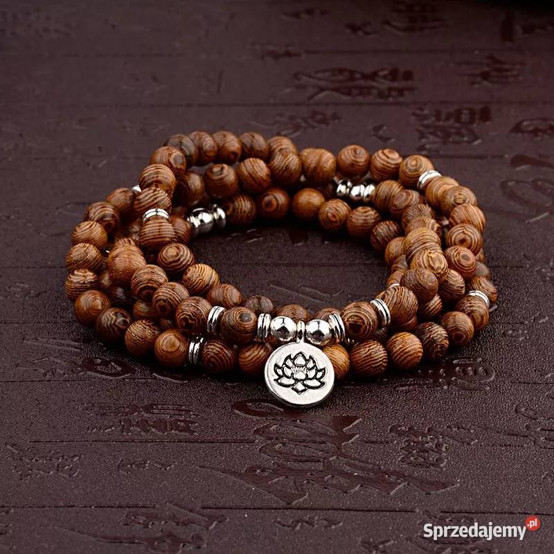 Mala koraliki OM kwiat Lotosu Budda drzewo Starachowice