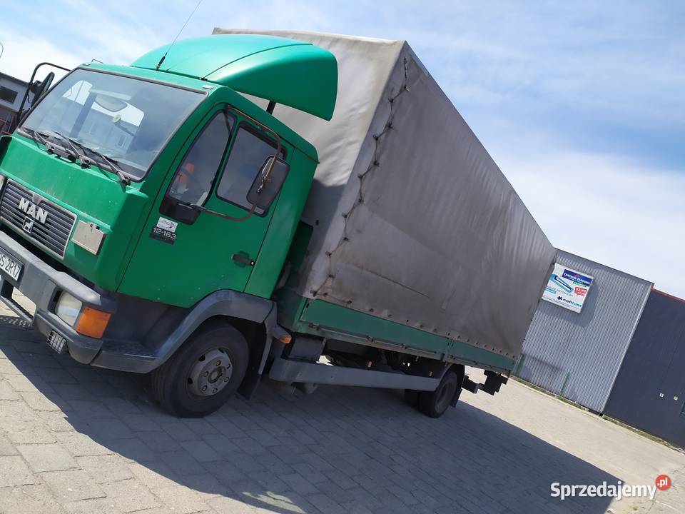 sprzedam samochód ciężarowy MAN 12163 plandeka Olszewo-Borki