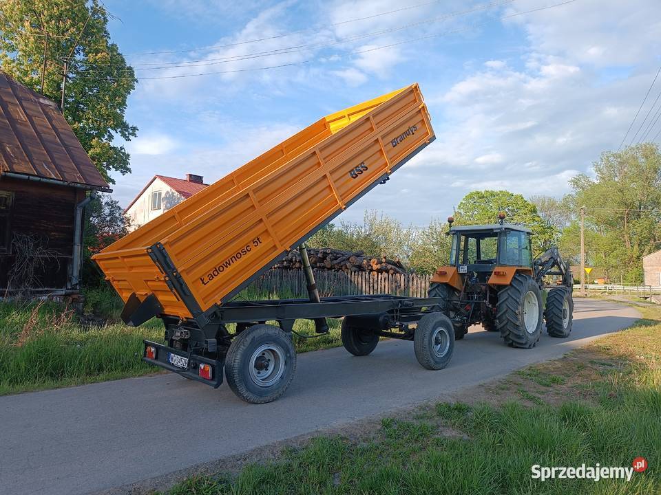 Przyczepa wywrotka 3stronna Brandys BSS 5 tonowa nieuszkodzony Żelechów sprzedam