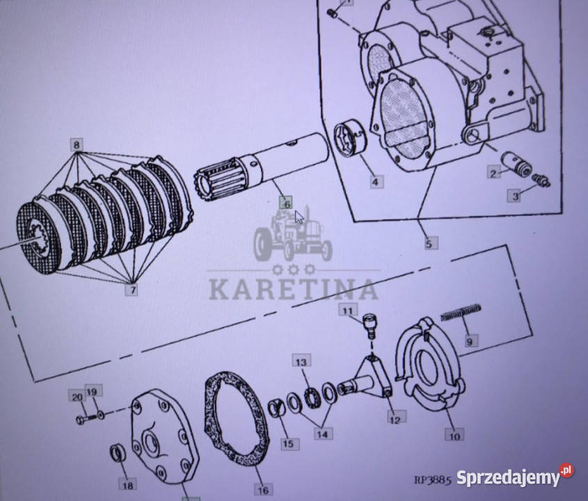 John Deere R72000wałJohn Deere 455547554955 Jastrzębniki