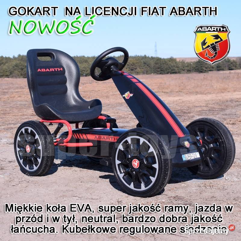 WIELKI LICENCJONOWANY GOKART FIAT ABARTH KOŁA Toruń