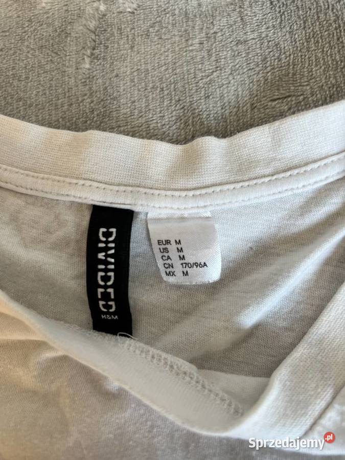 Tshirt crop top biały H&M Jasło sprzedam