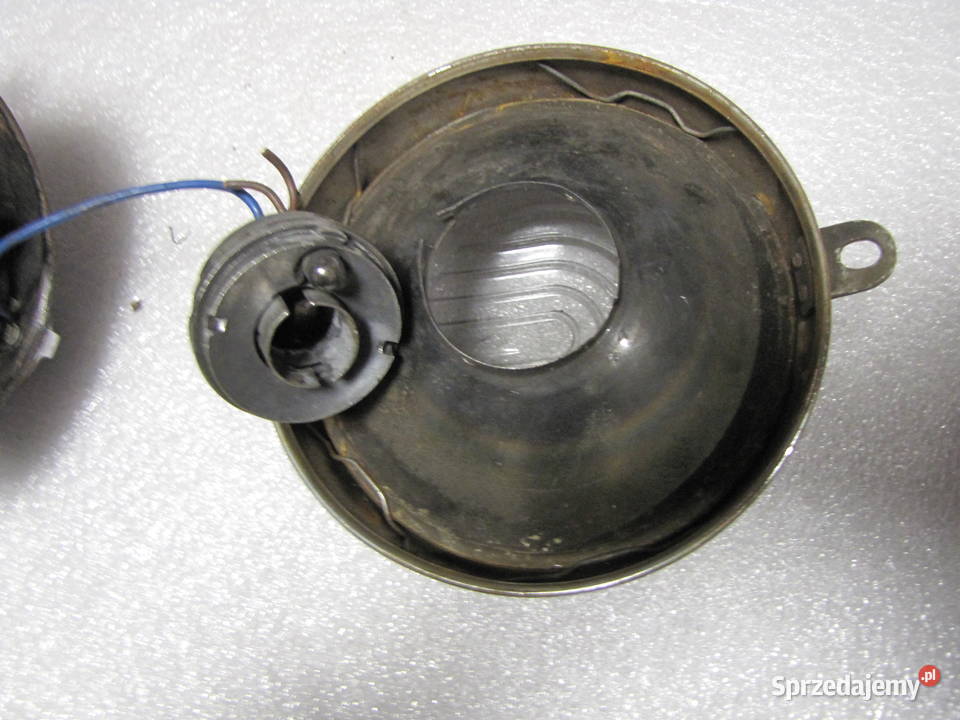 Lampa przód Csepel Danuvia stacyjka szkło ramka Rzepin Drugi