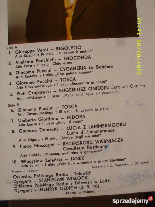 Klasyczna LP PRAPTISOPERATIC ARIAS dolnośląskie Wołów