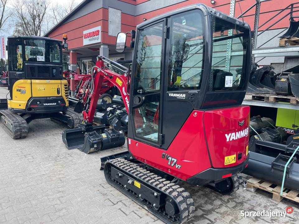 Nowa minikoparka YANMAR SV17VT SV17 RED Premium nie Łódź