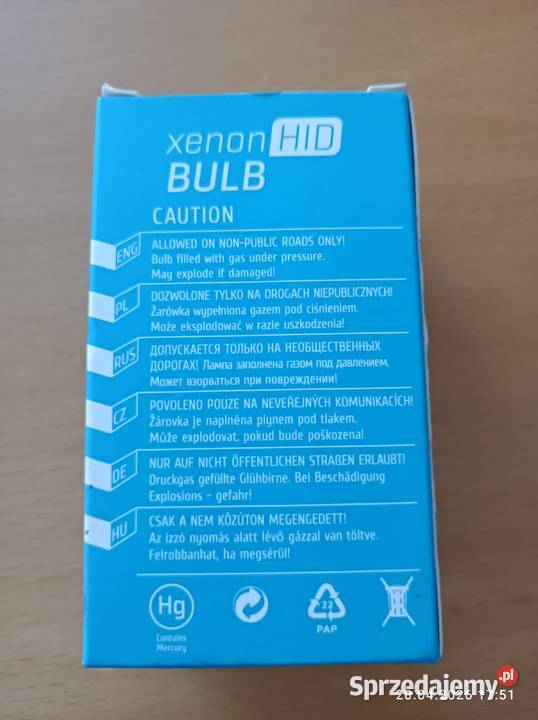 Żarnik xenon D2R temperatura świecenia 6000K Łomianki sprzedam