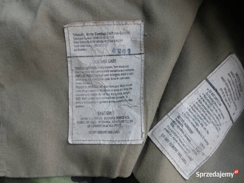 Spodnie ACU multicam ocp small long ripstop Wrocław