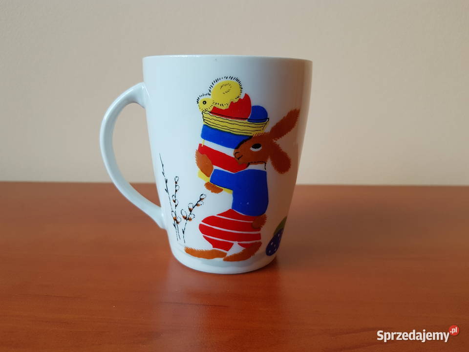 Porcelanowy kubek Królik Zając Karolina Dąbrowa Górnicza