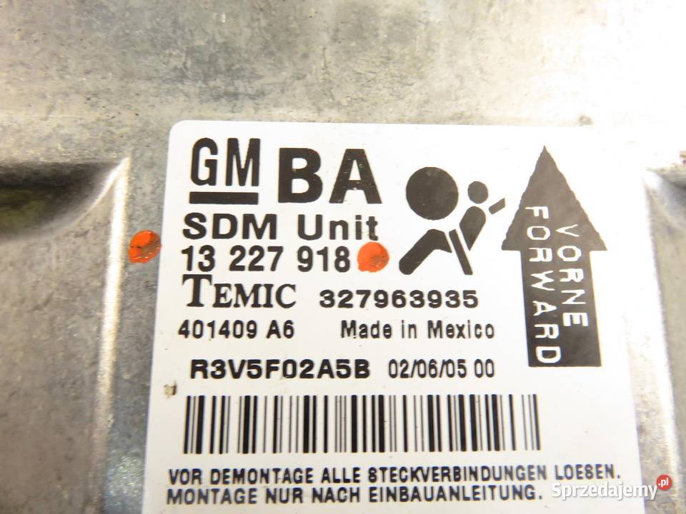 MODUŁ AIRBAG OPEL ASTRA III H GTC L08 13227918