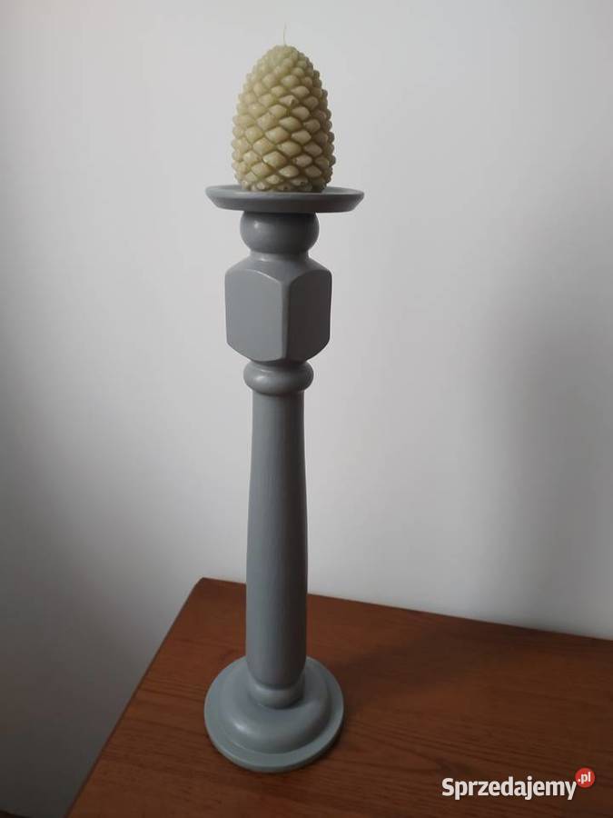 wysoki świecznik podstawka na świecę Warszawa