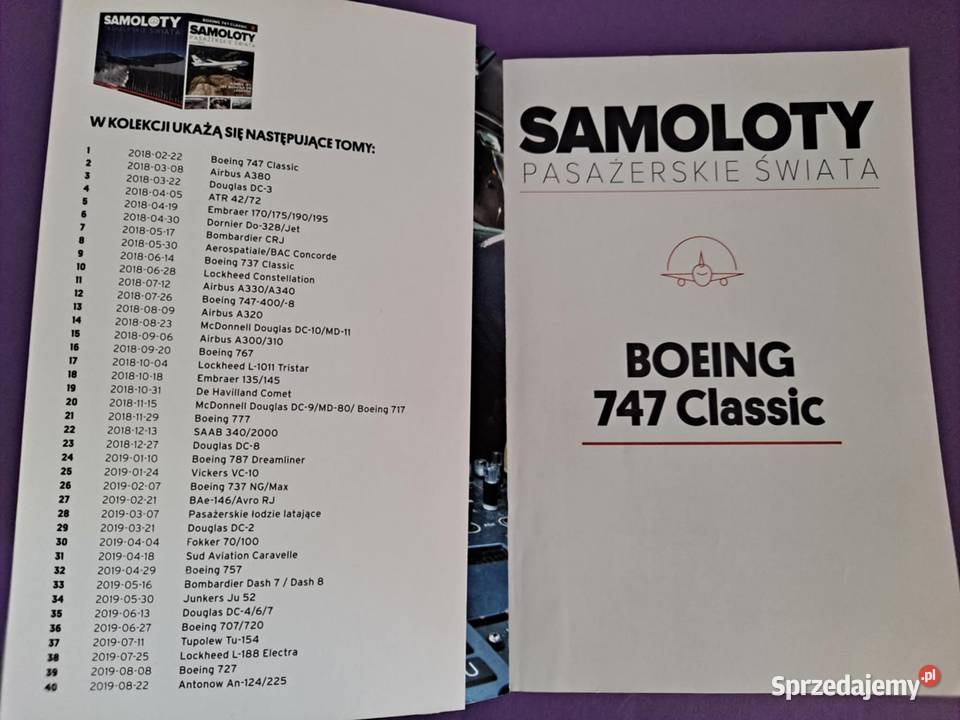 Samoloty pasażerskie świata Tom 1 Boeing 747 Poradniki, albumy i reportaże małopolskie Kraków