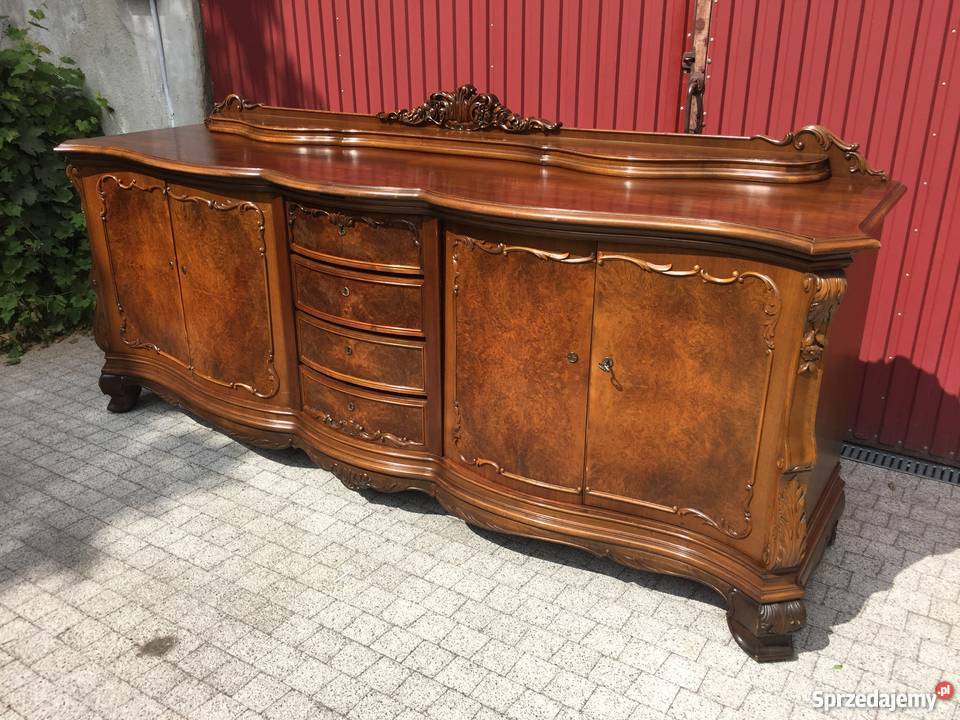 Ogromny bufet komoda z 1920 r bogato zdobiony Wrocław