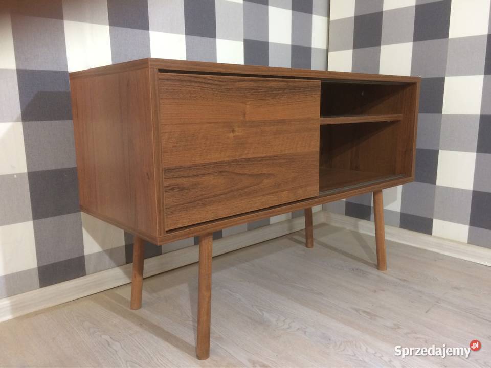 Szafka RTV retro vintage PRL orzech nowoczesna 120cm Jarosław