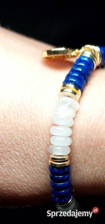BRANSOLETKA OKO PROROKA CYRKONIE KAMIEŃ JADEIT Częstochowa sprzedam