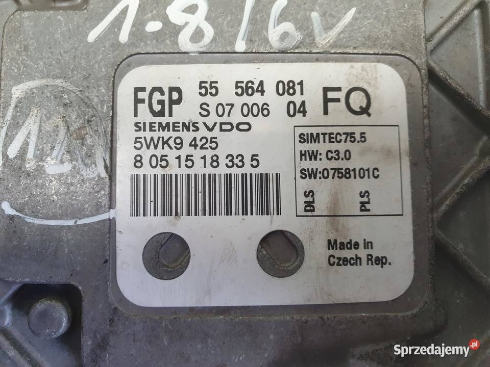 Opel Astra III H 18 16V STEROWNIK SILNIKA Janów sprzedam