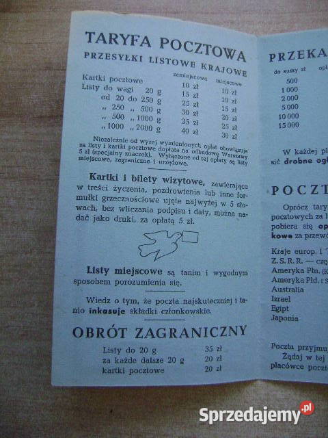 Starocie z PRL Stare dokumenty Poczta Informator Gdynia