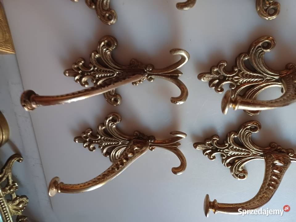 Piękny duży wieszak mosiężny Mosiądz Dom i Ogród Poznań