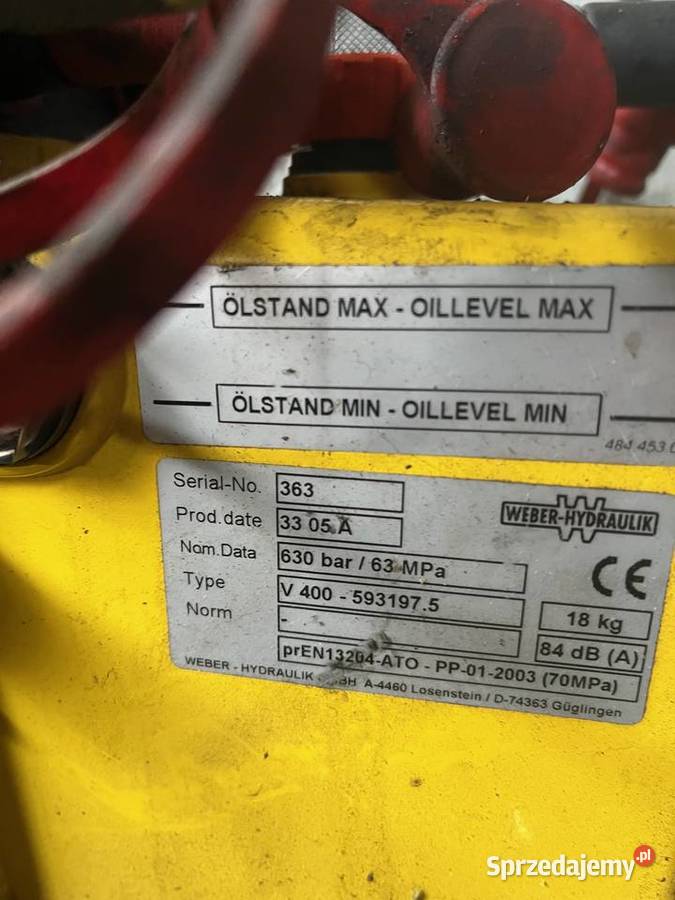 Agregat hydrauliczny nieuszkodzony Legionowo