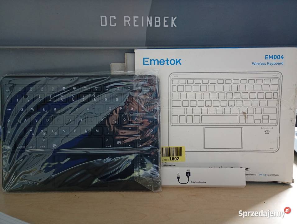 Klawiatura Bluetooth Emetok EM004 z Touchpadem Przysucha