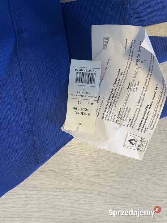 Ubranie spawalnicze ogrodniczki Rofa Odzież codzienna Kąty Opolskie sprzedam