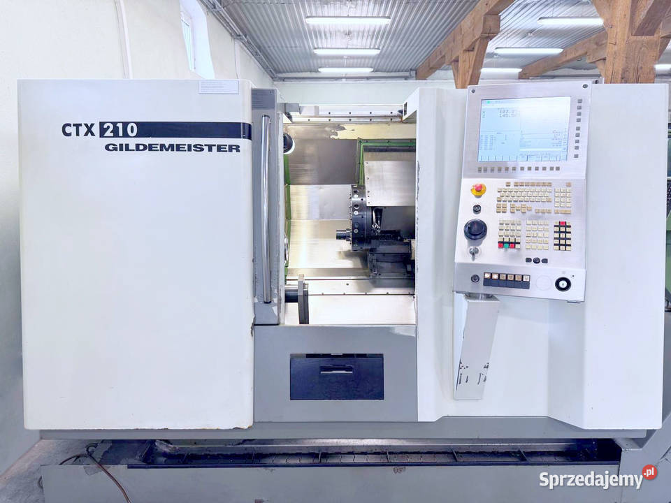 Tokarka CNC GILDEMEISTER CTX 210 V3 napędzane Biznes i Przemysł Zabór