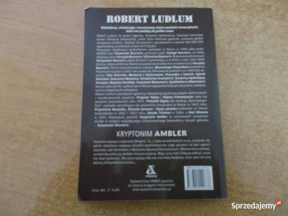 Robert Ludlum Kryptonim Ambler Głubczyce sprzedam