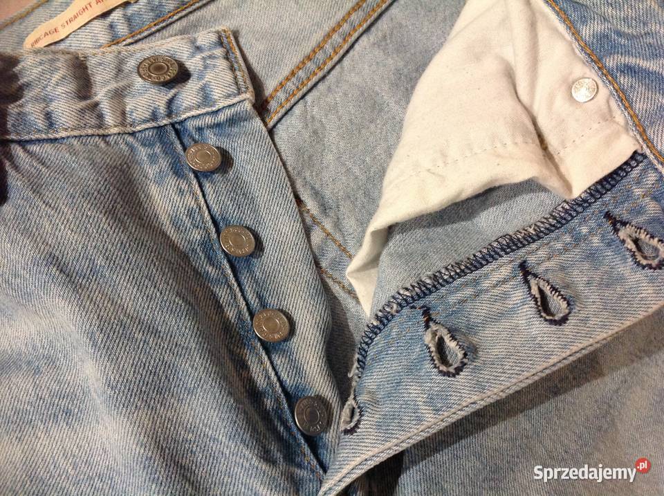 Spodnie Jeans Damskie Levis XS 25 szerokie Długie