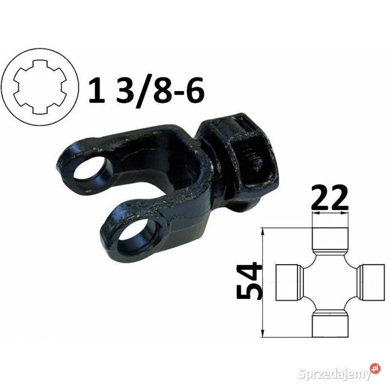 Widłak ciągnikowy 1 386 na krzyżak 22x54 mm małopolskie