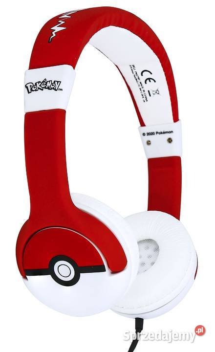 Pokemon Pokeball Słuchawki Przewodowe Nauszne małopolskie Mogilany