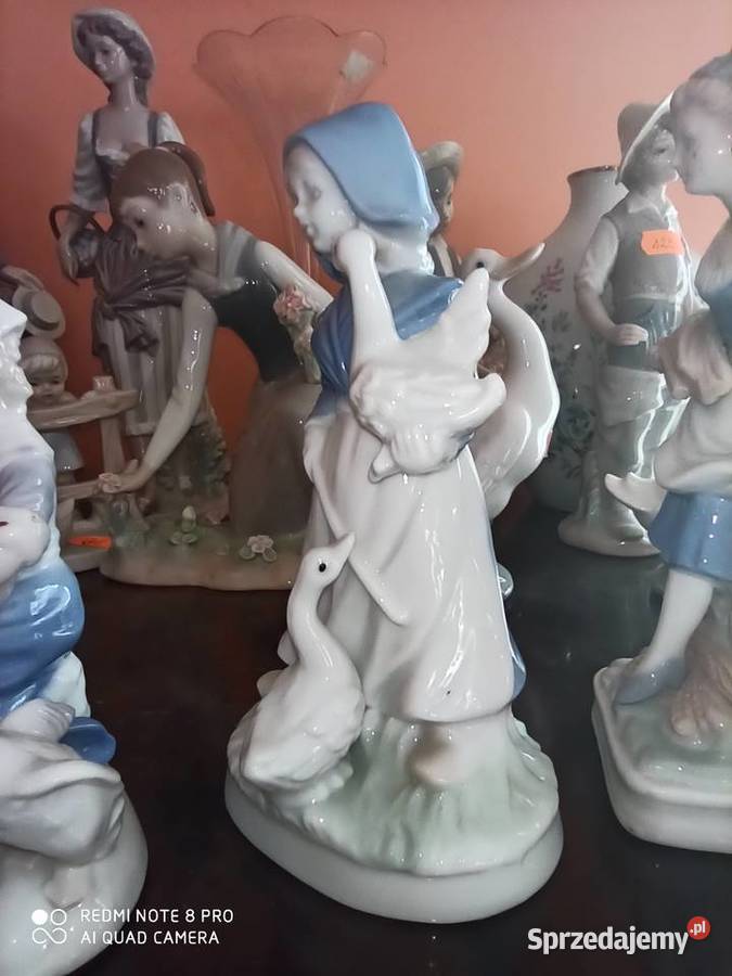 Figurka dziewczynki z 2 gąskami Gdańsk sprzedam