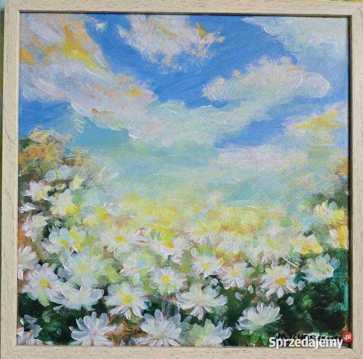 Akwarele oryginalne kwiaty różny rozmiar Warszawa