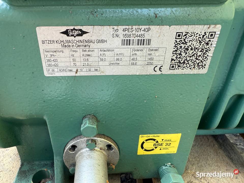 Sprężarka półhermetyczna Bitzer 4PES1040P Paczków sprzedam