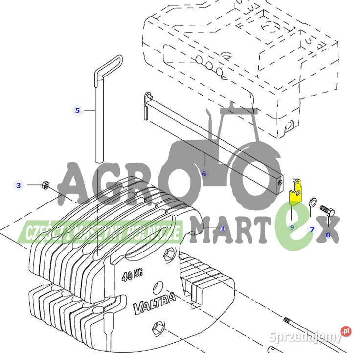 V34238710 PŁYTKA AGCO Części zamienne Wichrów
