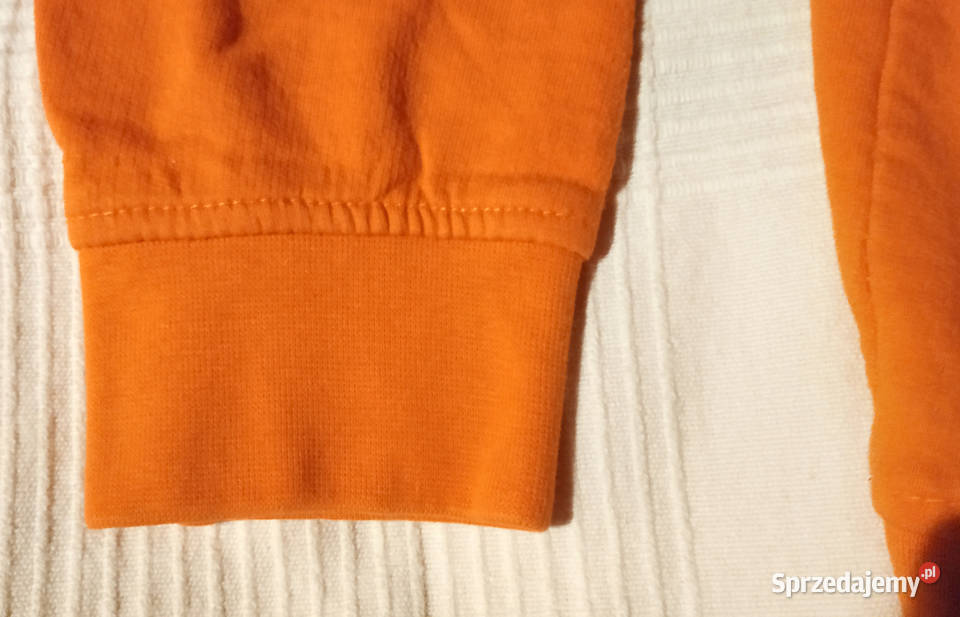 Bluza chłopca r146 pomarańczowa kaptur suwak łódzkie Wieluń