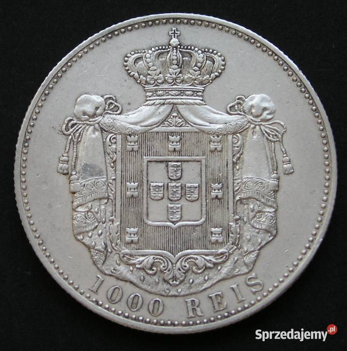 PORTUGALIA 1000 REIS 1899 CARLOS I SREBRO