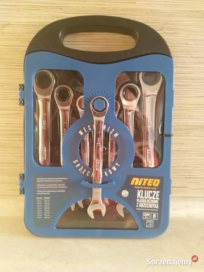 NAJTANIEJ Klucze Płasko Oczkowe z Grzechotką 8el Ręczne Zabrze sprzedam