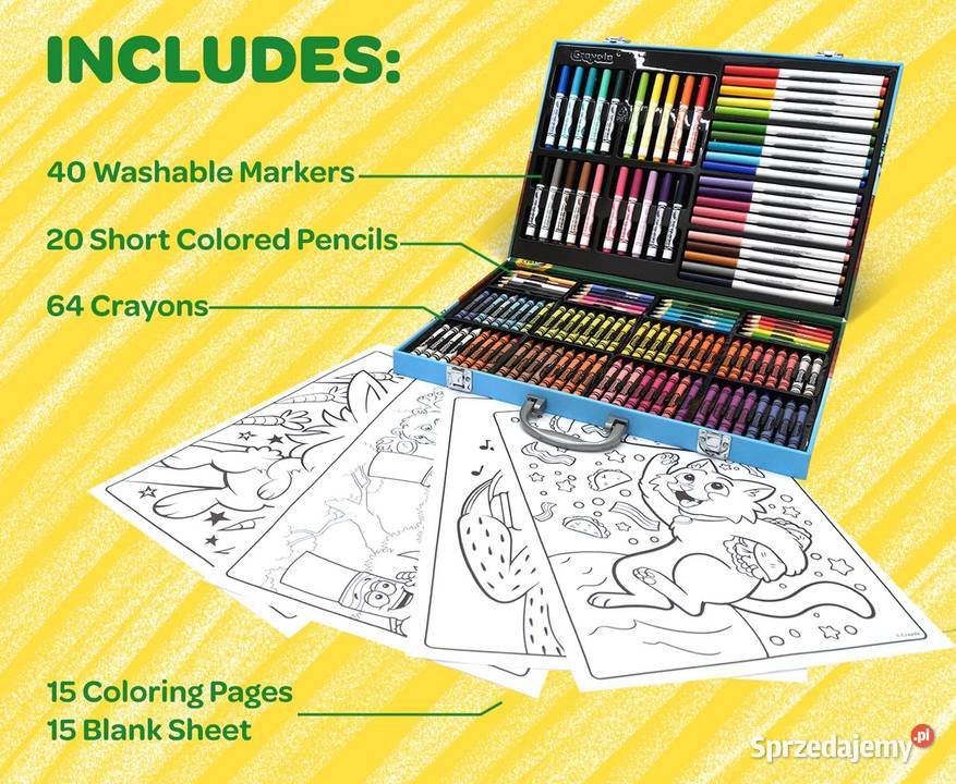Zestaw Plastyczny Crayola w Walizce Kredki Mogilany sprzedam