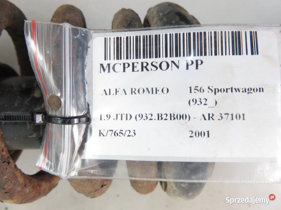 AMORTYZATOR PRAWY PRZEDNI ALFA ROMEO 156 19 JTD osobowe małopolskie