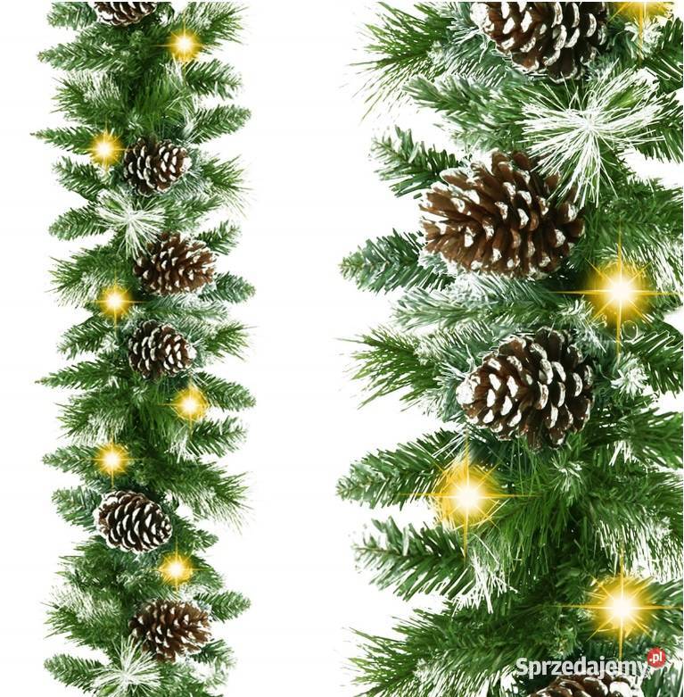 GIRLANDA ŚWIĄTECZNA SZTUCZNA 28M LAMPKI 50 LED