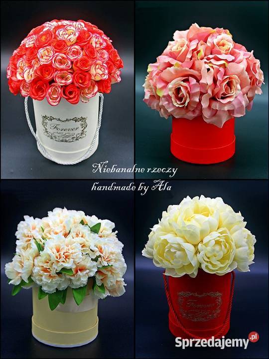 Flower box prezent Dzień Mamy Kwiaty Dzień Babci Kutno